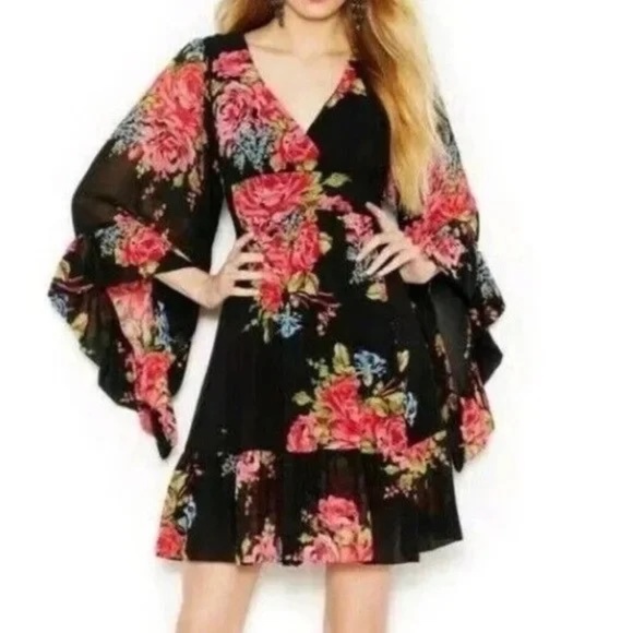 Betsey Johnson floral dress sz 10 EUC - Picture 1 of 12
